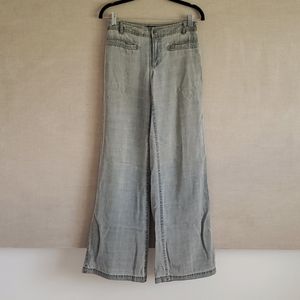 Tibi size 0 grey wide leg pants